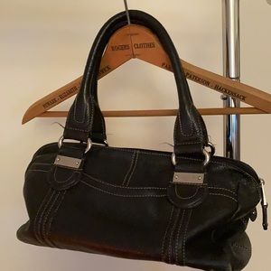 Tignanello black leather purse